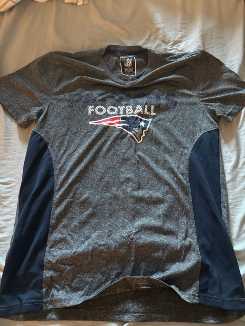 New England Patriots NFL Gray Performance Tee
